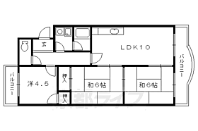 サンパレス 203 ｜ 京都府京都市伏見区向島善阿弥町（賃貸マンション3LDK・2階・57.41㎡） その2