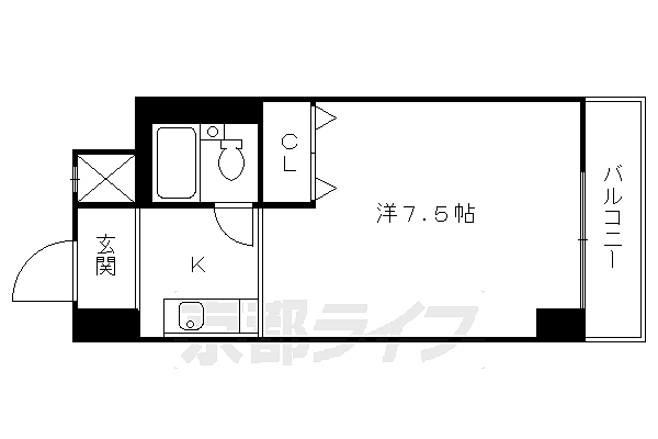 ＶＩＰエスポート 702｜京都府京都市伏見区東浜南町(賃貸マンション1K・7階・21.00㎡)の写真 その2