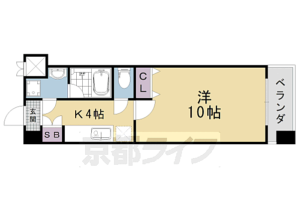 プラネシア星の子山科三条 303｜京都府京都市山科区竹鼻堂ノ前町(賃貸マンション1K・3階・30.24㎡)の写真 その2