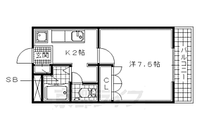 京都府木津川市木津清水（賃貸アパート1K・1階・24.75㎡） その2