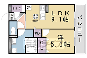 フロレゾン醍醐 205 ｜ 京都府京都市伏見区醍醐槇ノ内町（賃貸アパート1LDK・2階・40.08㎡） その2