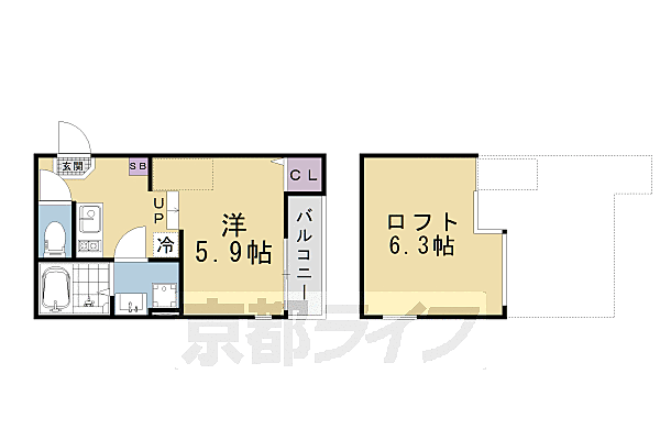 （仮称）醍醐東合場町Ａ 201｜京都府京都市伏見区醍醐東合場町(賃貸アパート1R・2階・20.67㎡)の写真 その2