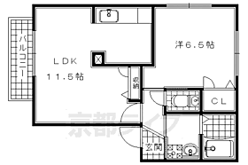 京都府木津川市州見台1丁目（賃貸アパート1LDK・2階・42.30㎡） その2