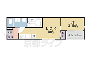 ＰＲＥＭＩＵＭ　ＣＯＵＲＴ山科椥辻 301 ｜ 京都府京都市山科区椥辻中在家町（賃貸アパート1LDK・3階・28.24㎡） その2