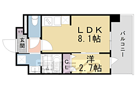 京都府京都市南区上鳥羽勧進橋町（賃貸マンション1LDK・3階・28.47㎡） その2