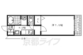 京都府八幡市八幡土井（賃貸アパート1K・2階・25.93㎡） その2