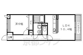 ＳＰＲＩＮＧ　ＣＯＵＲＴ 105 ｜ 京都府京都市伏見区醍醐御陵東裏町（賃貸アパート1LDK・1階・41.63㎡） その2