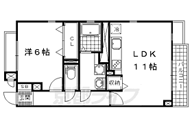 ディアコート山科 301 ｜ 京都府京都市山科区椥辻中在家町（賃貸マンション1LDK・3階・44.50㎡） その2