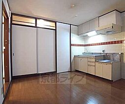 JR奈良線 長池駅 徒歩5分の賃貸マンション 3階2DKのリビング/ダイニング