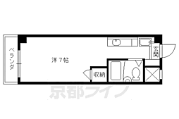 JR東海道・山陽本線 京都駅 徒歩10分の賃貸マンション 3階1Kの間取り