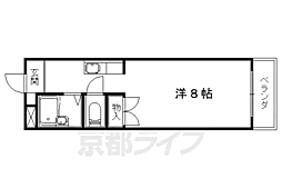 ルネハイツ芝生 1Kの間取図画像