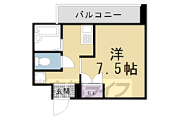 りさ．すみぞめ 4階1Kの間取り