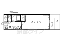 ジャム・アンクル 1階1Kの間取り