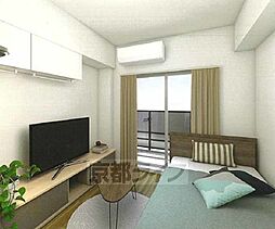 京都市営烏丸線 十条駅 徒歩4分の賃貸マンション 5階1LDKのリビング/ダイニング