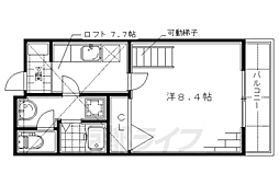 メゾン・ラコンテ 5階1Kの間取り