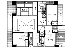 エスリード淀 3階4LDKの間取り