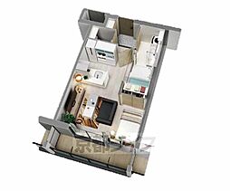 近鉄京都線 東寺駅 徒歩6分の賃貸マンション 1階1LDKのリビング/ダイニング