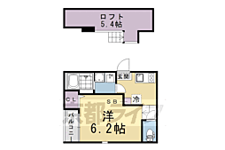（仮称）桃陵町ハイツ 202 2階1Kの間取り
