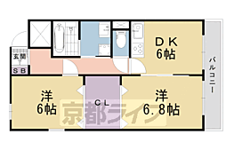 間取図画像 2DK