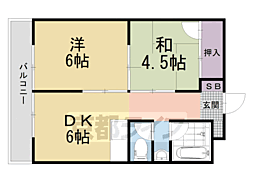 間取図画像 2DK