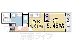グランデコート竹鼻EAST 1DKの間取図画像