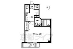 YAMASHO23 1Kの間取図画像