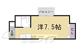 パンプキンハウス 1Kの間取図画像