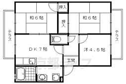 ラテール音羽 3DKの間取図画像