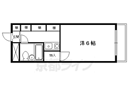 コーポ樋ノ口 1Kの間取図画像