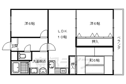 ロイヤルコートワダ 3LDKの間取図画像