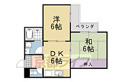 ロイヤルむらかみ 2DKの間取図画像