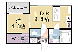 Cocowa Le Hal 1LDKの間取図画像