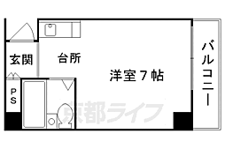 スウィング岡崎ビル 1Kの間取図画像