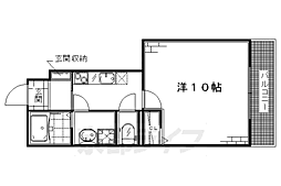 シャルメーヌ城南 1Kの間取図画像