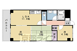 メゾンドリッツ 3LDKの間取図画像