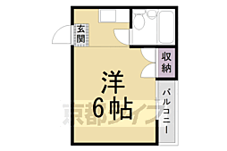 北浅ハイツ 1Kの間取図画像