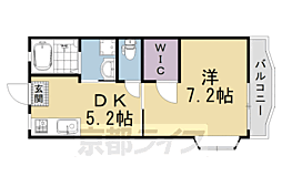 ホワイトハウス 1DKの間取図画像