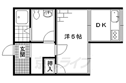 誠マンション 1DKの間取図画像
