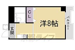 アトリエフォー 1Kの間取図画像