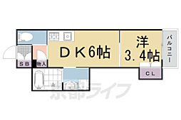 アクアプレイス京都二条城北 3階