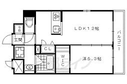 シャーメゾンJJ9 1LDKの間取図画像
