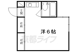 ボックス七条 1Kの間取図画像