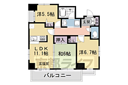 ライオンズマンション東洞院五条 3LDKの間取図画像