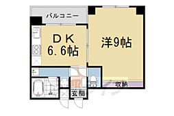 AMI四条烏丸 1DKの間取図画像