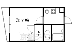 ケイマンション 1Kの間取図画像