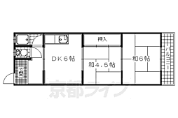 中西マンションA棟 2階/206