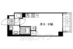 ランブラス室町六角 ワンルームの間取図画像