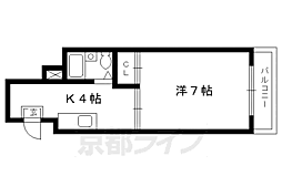 セブンスパークアパートメント 1Kの間取図画像