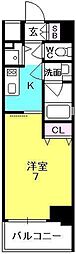 CODE西宮甲子園口 1Kの間取図画像