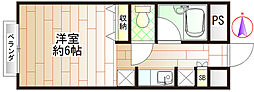 ハウスS 1Kの間取図画像